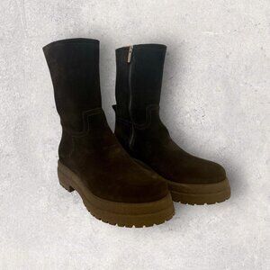 La CANADIENNE Val Suede Boot - Black